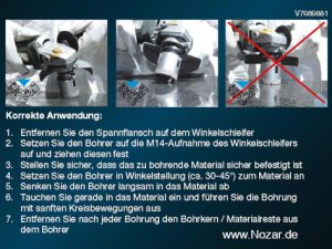 Diamant-Trockenbohrer M 14 Speed -Vakuum