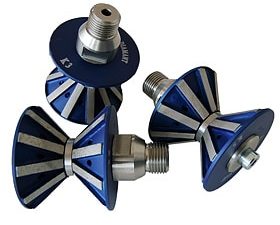 Diamant-Fasenfräser Typ Duo mit kleinem Radius für Ober- und Unterfase in Eins