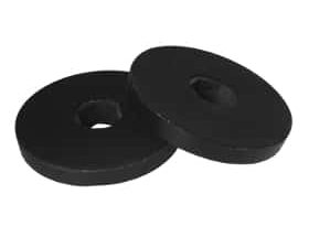 Aufnahmeteller für Euro-Space Schleifsysteme mit Moosgummi verklebt