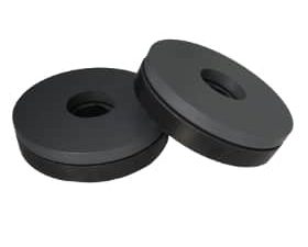 Aufnahmeteller für Euro-Space Schleifsysteme mit Moosgummi und Kunststoffplatte verklebt