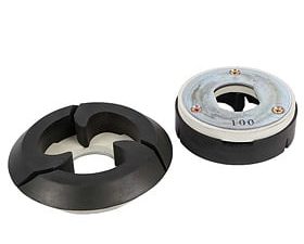 Diamant-Abtropfflächen-Polierset 45°/90° Typ Euro-Tornado mit Magnetaufnahme