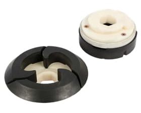 Diamant-Abtropfflächen-Polierset 45°/90° Typ Euro-Tornado mit SF-Aufnahme