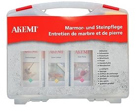Akemi Natursteinpflegeset im Tragekoffer