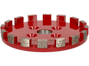 Diamant-Abtropfflächen-Polierset 45°/90° Typ Euro-Tornado mit Magnetaufnahme