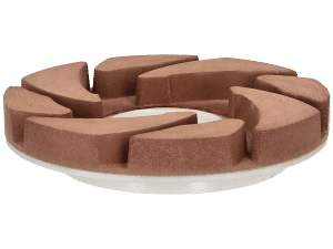 Diamant-Abtropfflächen-Polierset 45°/90° Typ Euro-Tornado mit SF-Aufnahme