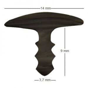 Einsteck – T – Profil aus PVC für Treppenstufen