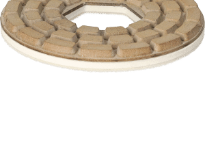 Diamant-Schleifsystem Typ Euro-Star Hybrid D 100 mm Klett – 4 teilig